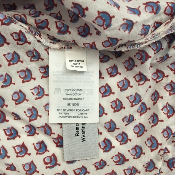 SOLD J. Crew Popover Floral Paisley Top - Picture 8 of 8